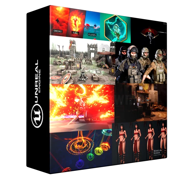 Unreal Engine Marketplace Мегапакет асетов 2 Январь 2023