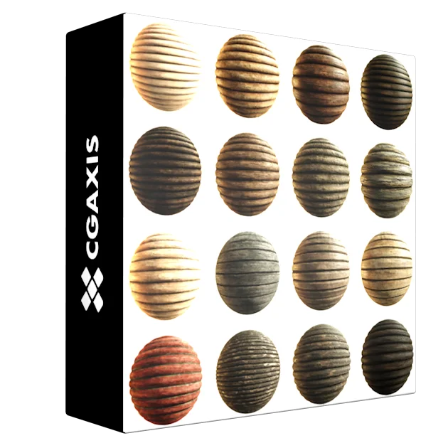 Physycal 7 Cgaxis wooden logs materials