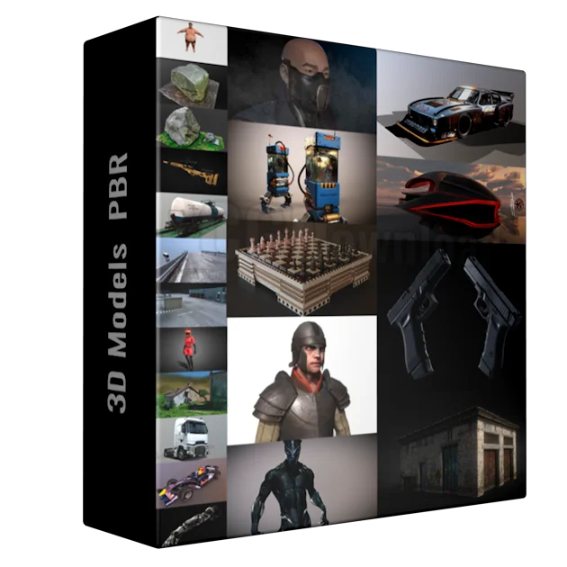 PBR Game 3D Models Bundle 1 Апреля 2023