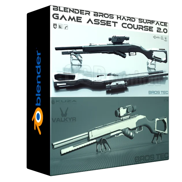 The Blender Bros Hard Surface Game Asset Course 2.0