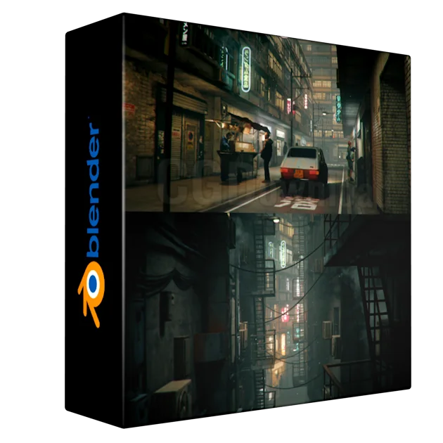 Procedural Alleys v2.0 Blender