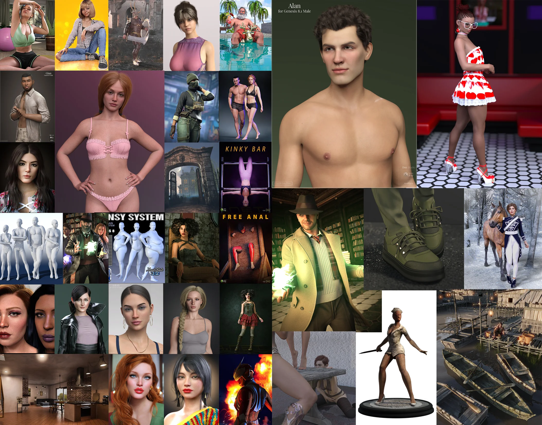 DAZ3D Poser Bundle 1 Апрель 2023