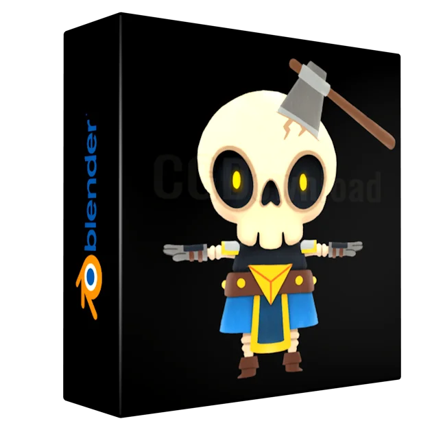 Blender: Make A Low Poly Skeleton 3D Character