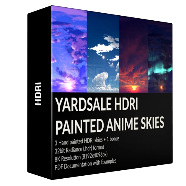 YARDSALE HDRI Painted Anime Skies 01