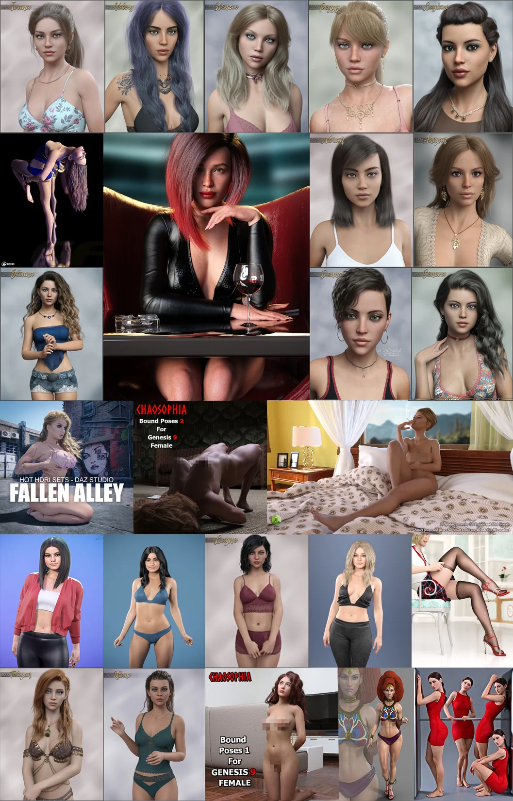 DAZ 3D Poser Bundle 3 Апрель 2023