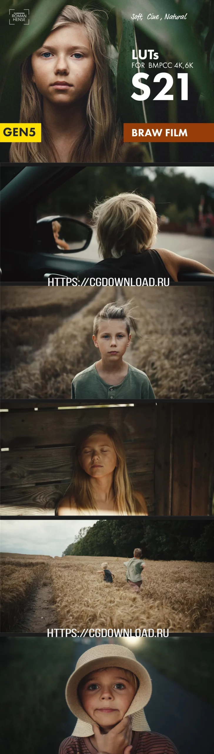 LUTs-S21 FOR BMPCC-4K BRAW FILM gen5