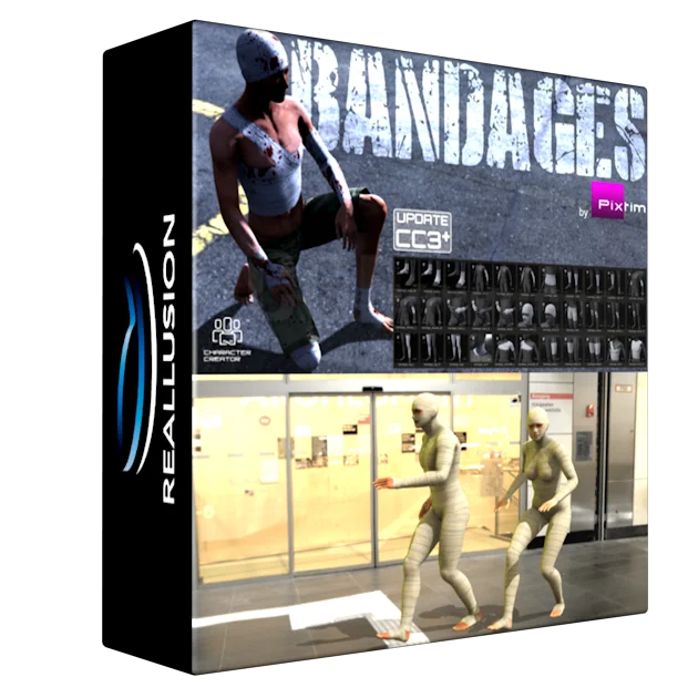 Reallusion Bandages Pack (33 parts) CC3+