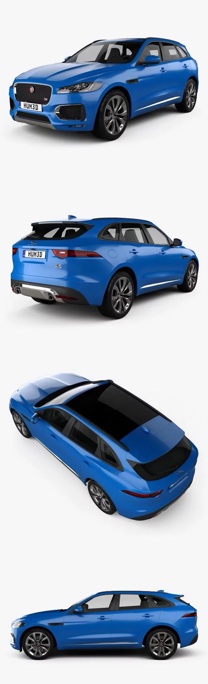 Jaguar F-Pace S 2020 3d model