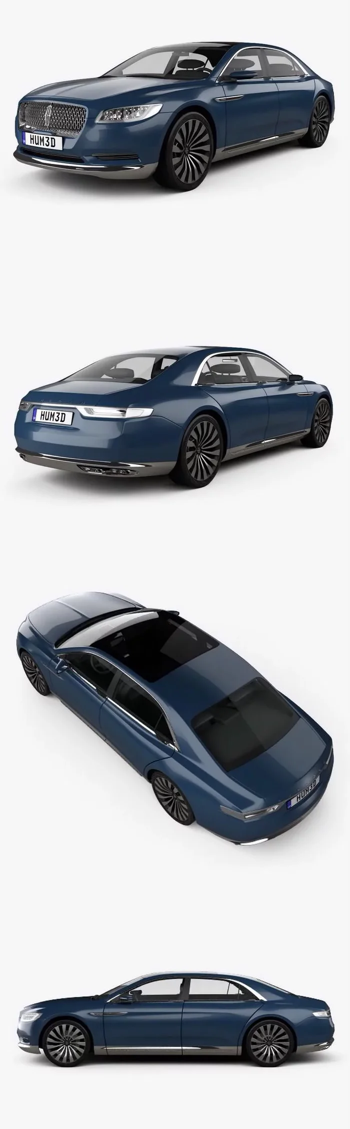 Lincoln Continental concept 2017 3d model