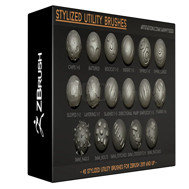 Jan Wyss - Stylized Brushset + alphas