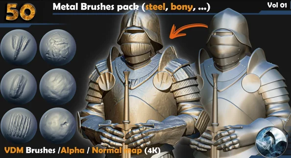 Metal Brushes (steel, bony, ...) Vol 01 скачать