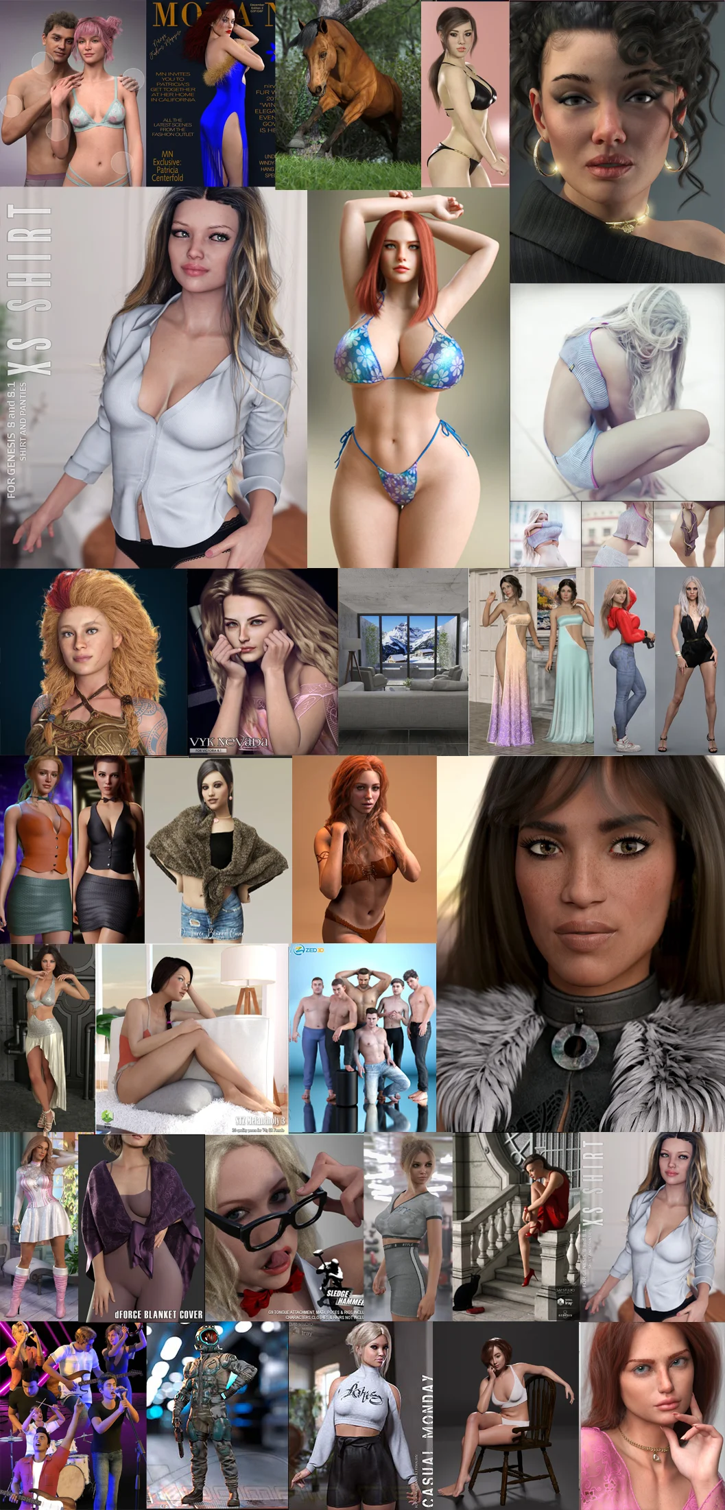 Daz 3D, Poser Bundle скачать