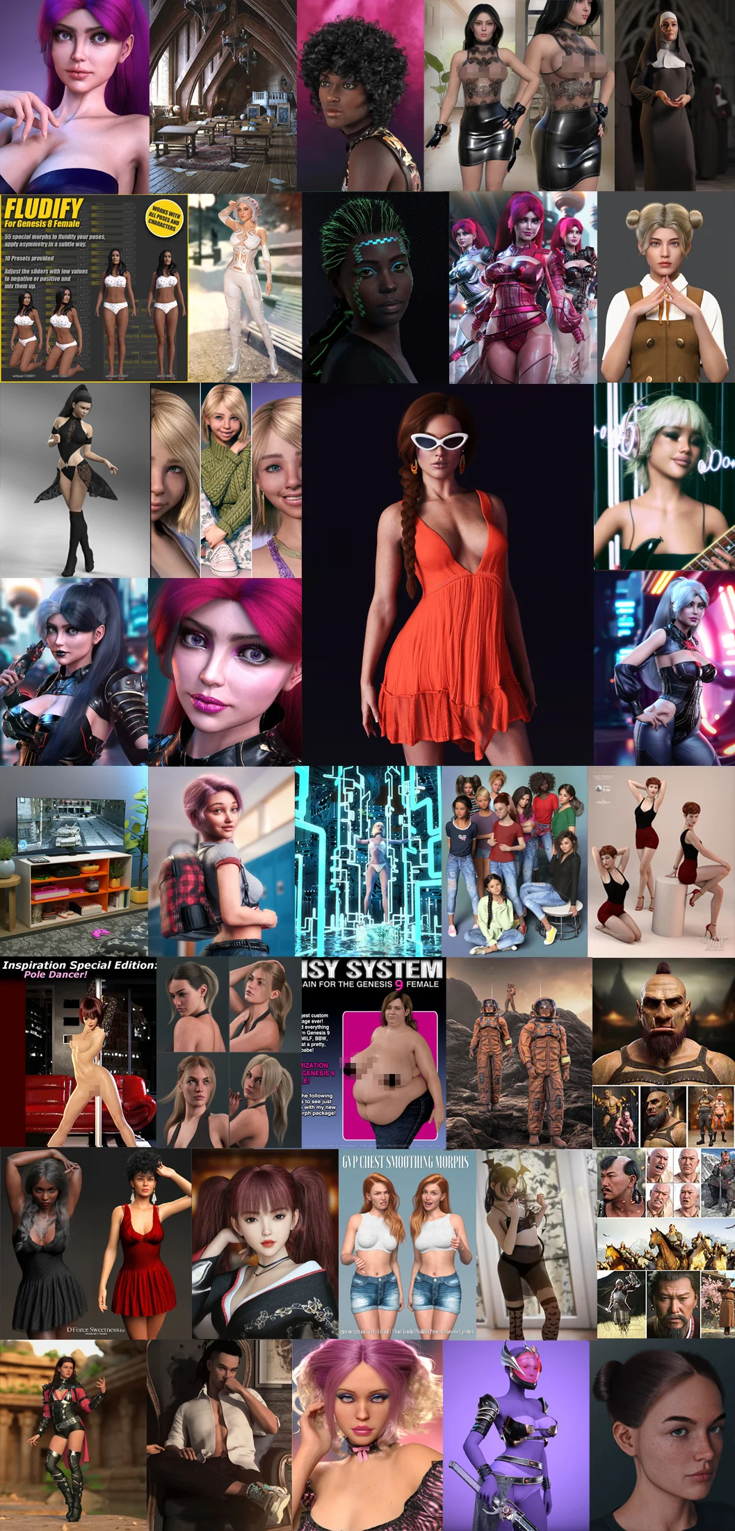 Daz 3D, Poser Bundle скачать