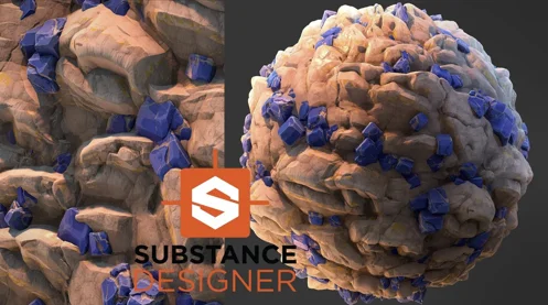 Stylized Lazurite - Substance Designer скачать