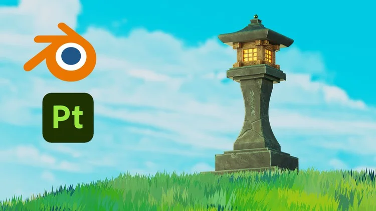 Learn Ghibli Style 3D Modeling and Texturing with Blender скачать