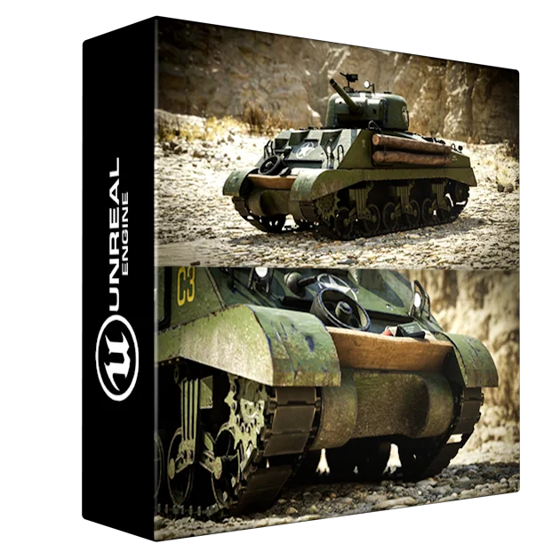 WW2 Tank - Sherman M4A2 - Advanced Tank Blueprint