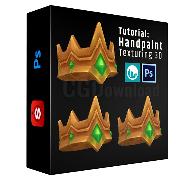 Stylized Crown- Handpaint Texturing