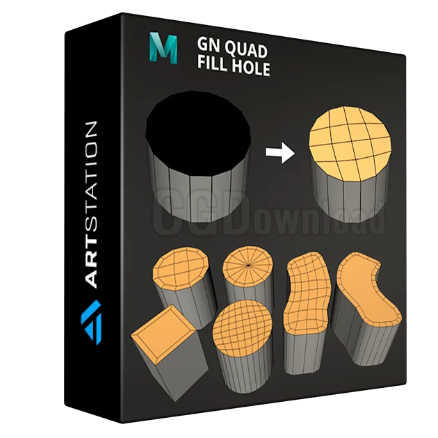 [Maya] GN Quad Fill Hole