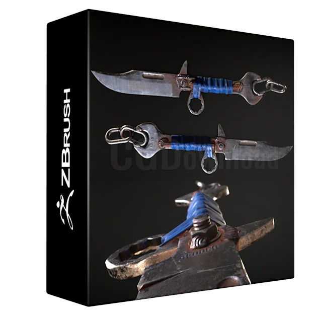 Post Apocalyptic Knife - Game Asset