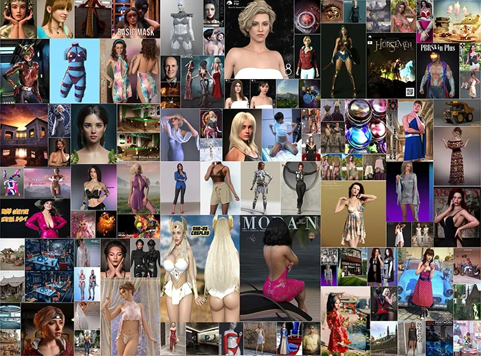 DAZ 3D, Poser Bundle 2 Ноябрь 2023 скачать
