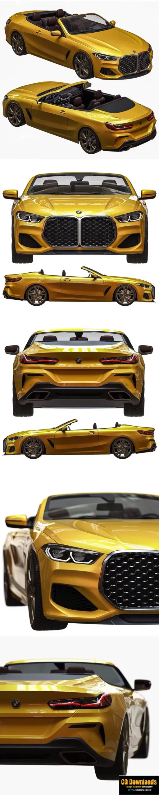 BMW M4 Cabrio 3D модель