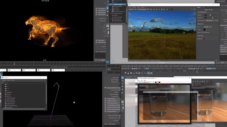 Particles in Maya -1 скачать