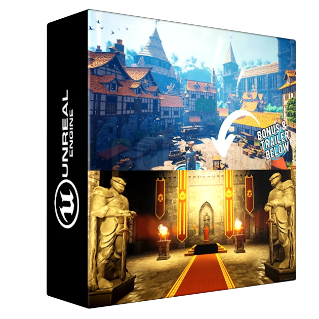 Fantasy Medieval Open World - Castle - Town - Village - Dungeon - Docks - Forest