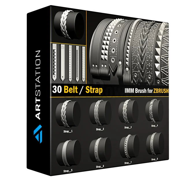 30 IMM Belt / Strap Brush for Zbrush