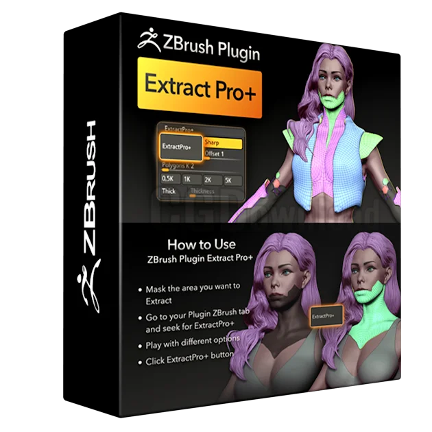 ZBrush Plugin Extract PRO+