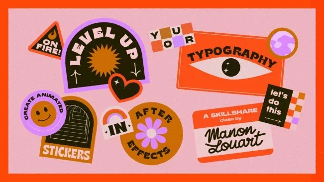 Level Up Your Typography Creating Animated Stickers in After Effects скачать