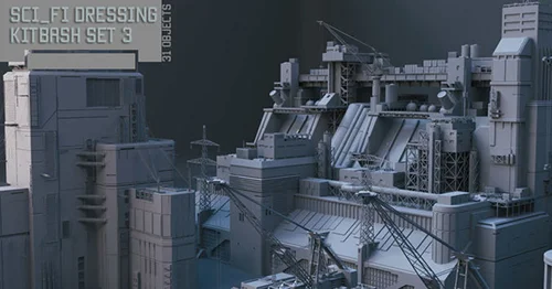 Scifi dressing kitbash set 3 скачать