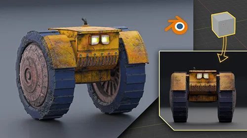 Creation of a realistic Robot on your first day in Blender скачать