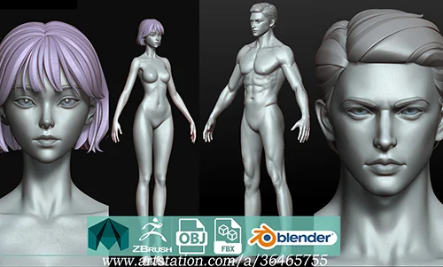 Fantasy Female and Male Body скачать