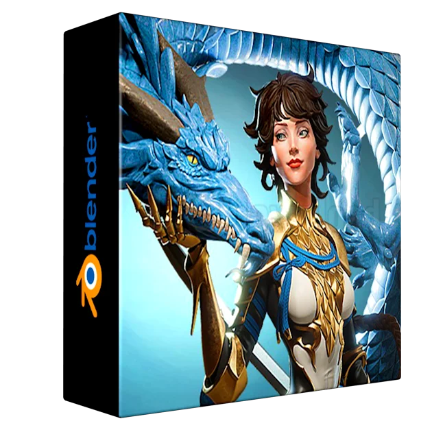 Dragon girl in Blender course