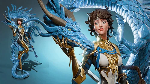 Dragon girl in Blender course скачать