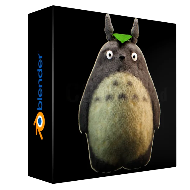 "My neighbor Totoro" Ghibli Studio in 3D Blender 4. Beginner