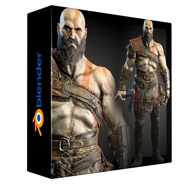 God of War - Blender Modeling - Full process videos & Resources