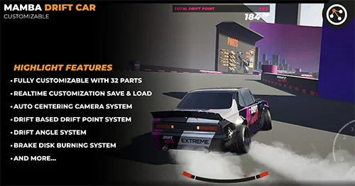 DRIVABLE DRIFT CAR MAMBA (Customizable) скачать