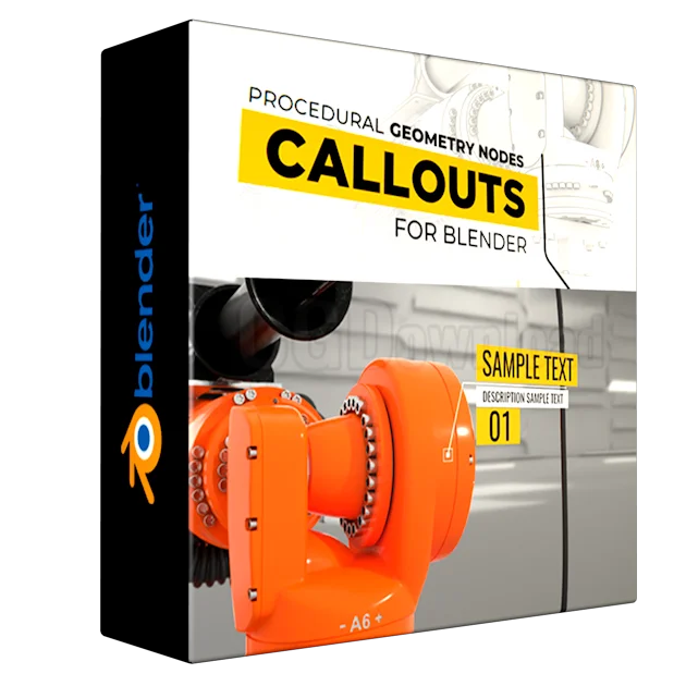 Procedural Geometry Nodes Callouts For Blender
