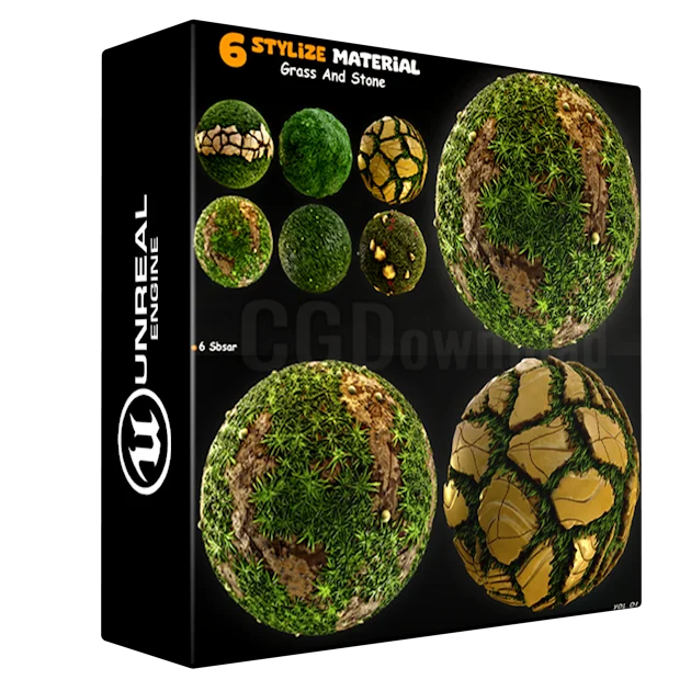 6 Stylize Material Grass And Stone