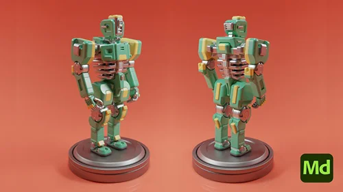 Designing a 3D Robot in Substance Modeler скачать