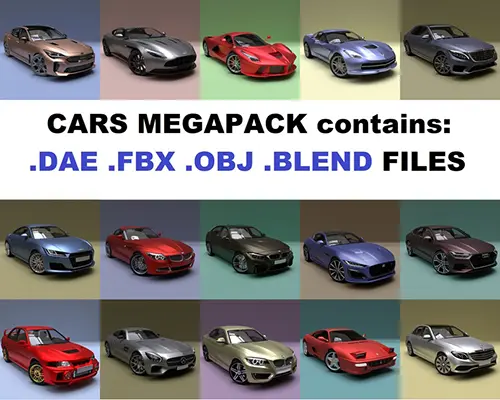CARS MEGAPACK (15 MODELS) скачать