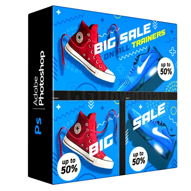 Web Banner Design With Adobe Photoshop And Illustrator