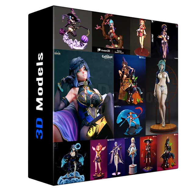 Genshin Impact Collection 3D-Print Models 2024