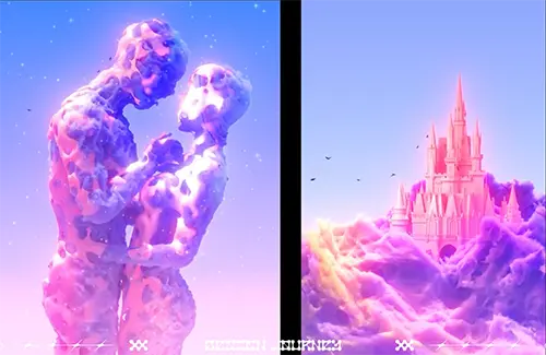 Dreamy Cloudy Worlds in Cinema4D & Octane Render скачать