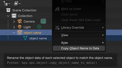 Copy Object Name to Data скачать