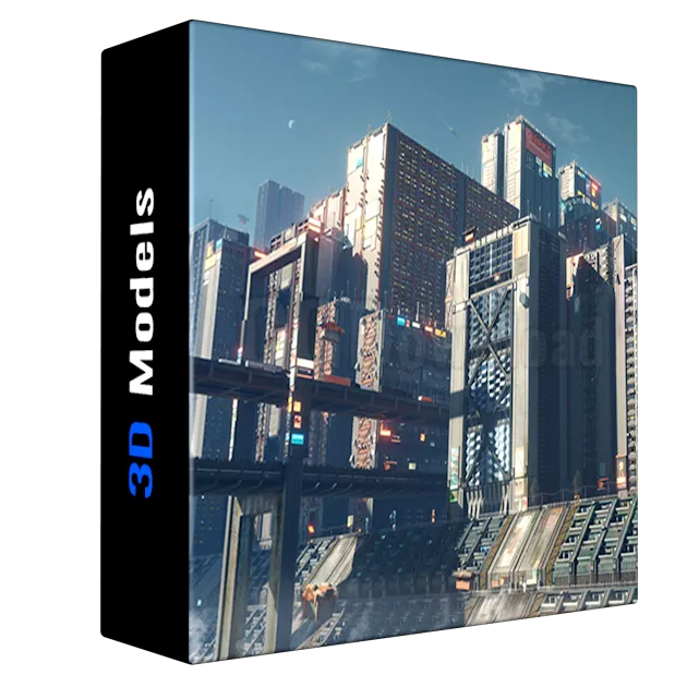 Sci-Fi Cityscape Kitbash - Residential