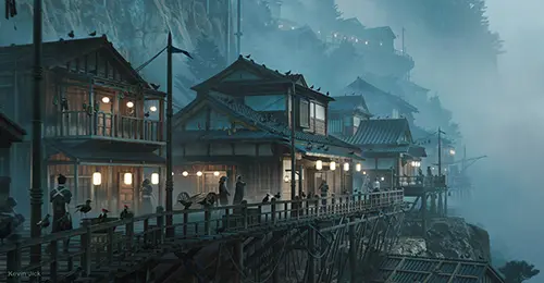 Japanese Village Kitbash скачать