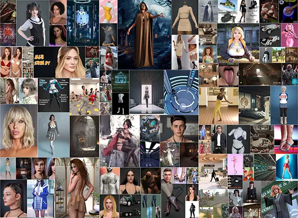 DAZ 3D, Poser Bundle Июнь 2024 скачать