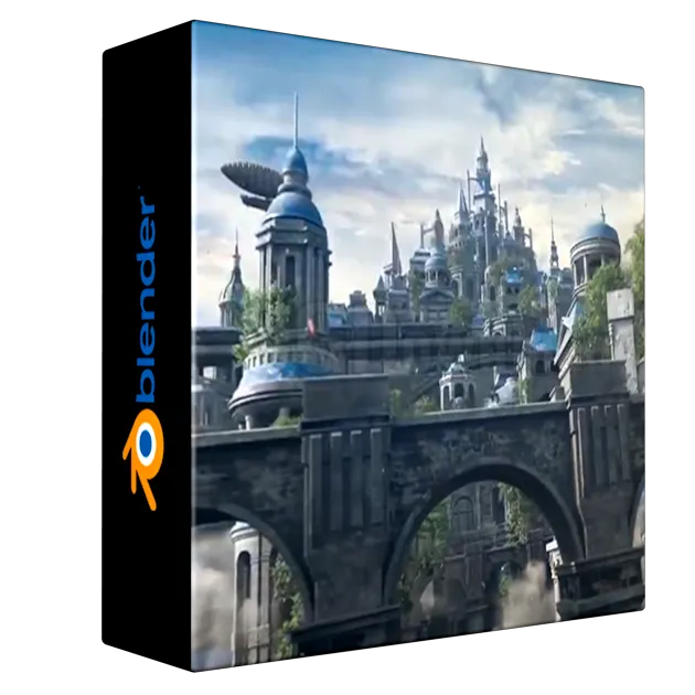 Blender Japanese scene "Dream City"